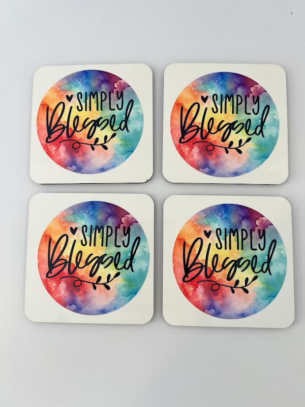 Simply Blessed House Coasters