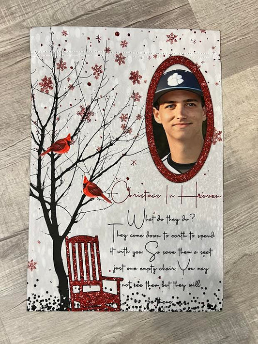 Christmas in Heaven Garden Flag