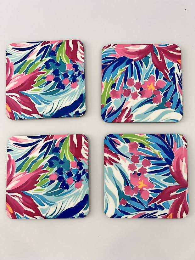 Multi Color House Coasters