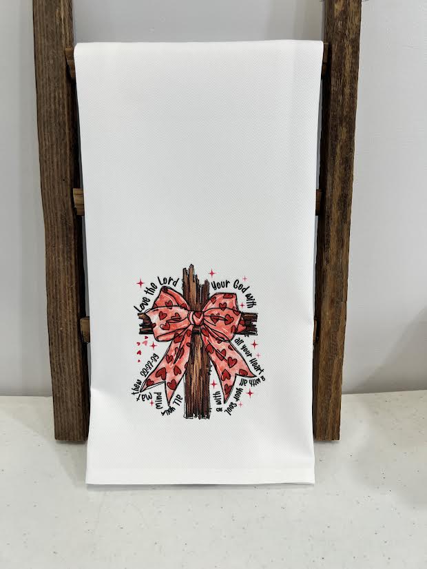 Love the Lord w/cross Hand Towel