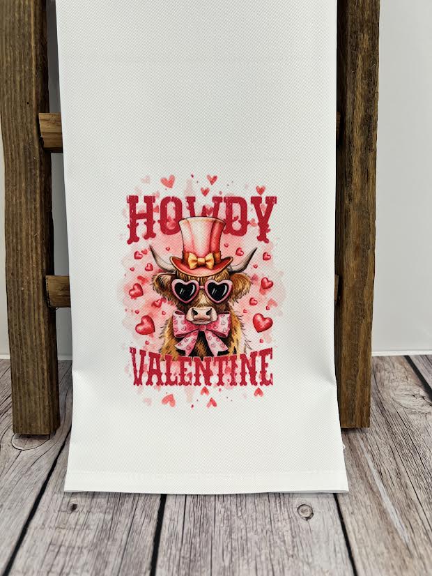 Howdy Valentine Hand Towel