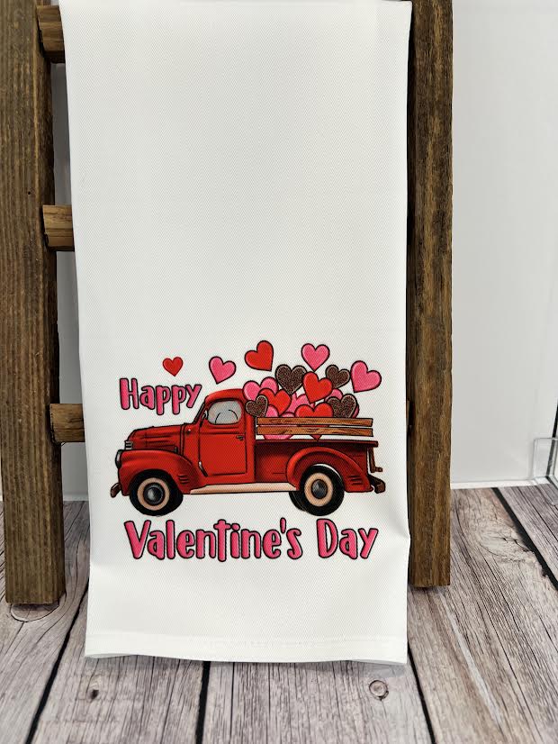 Happy Valentines Day Hand Towel