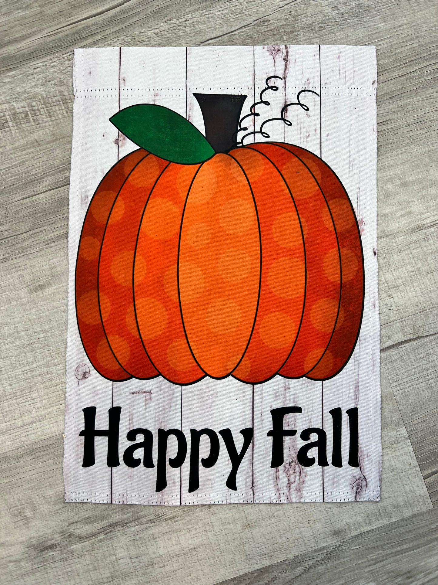 Happy Fall w/Pumpkin Garden Flag