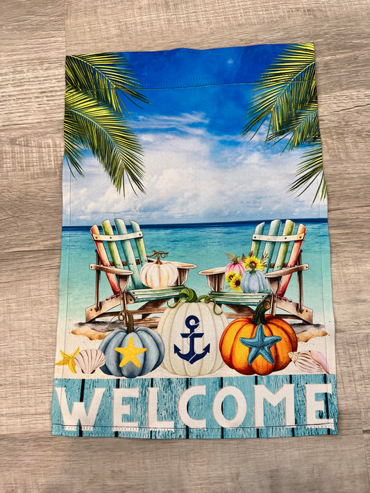 Beach Welcome Garden Flag