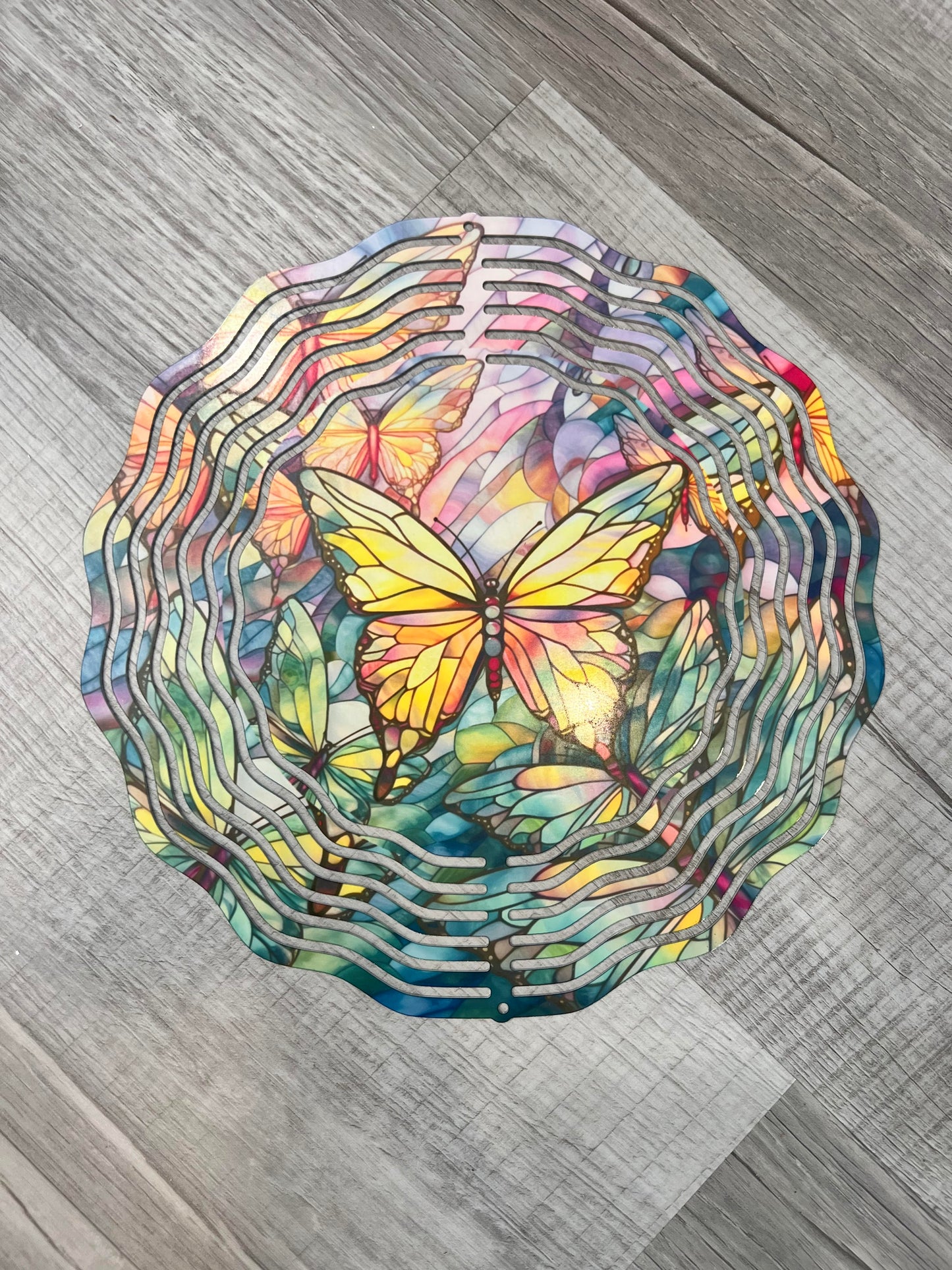 Butterfly Metal Wind Spinner