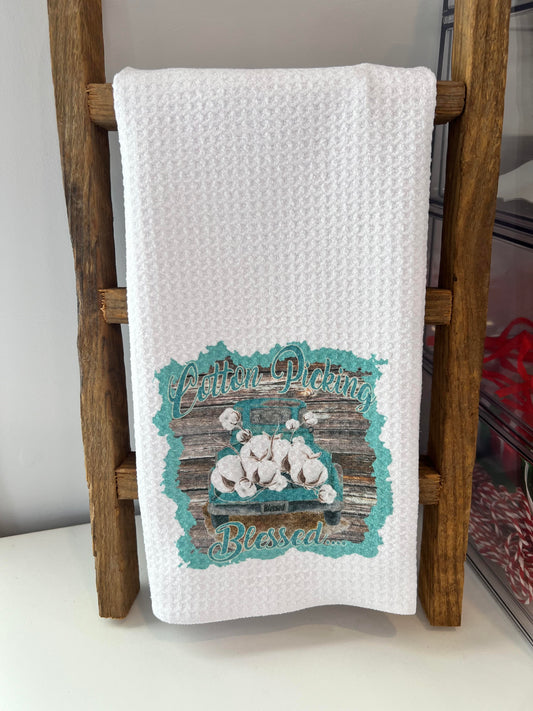 Cotton Pickin' Blessed Hand Towel