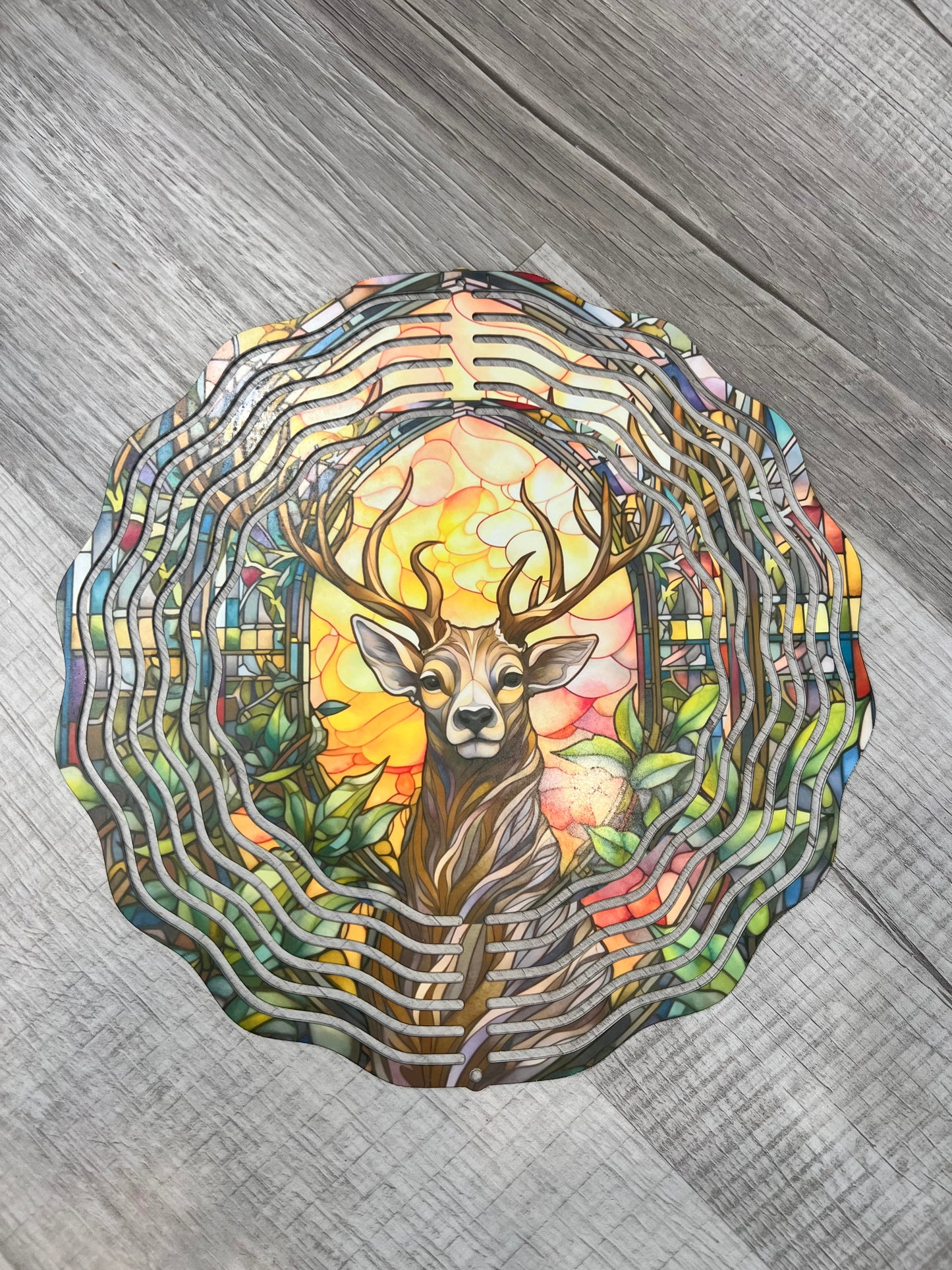 Deer Metal Wind Spinner