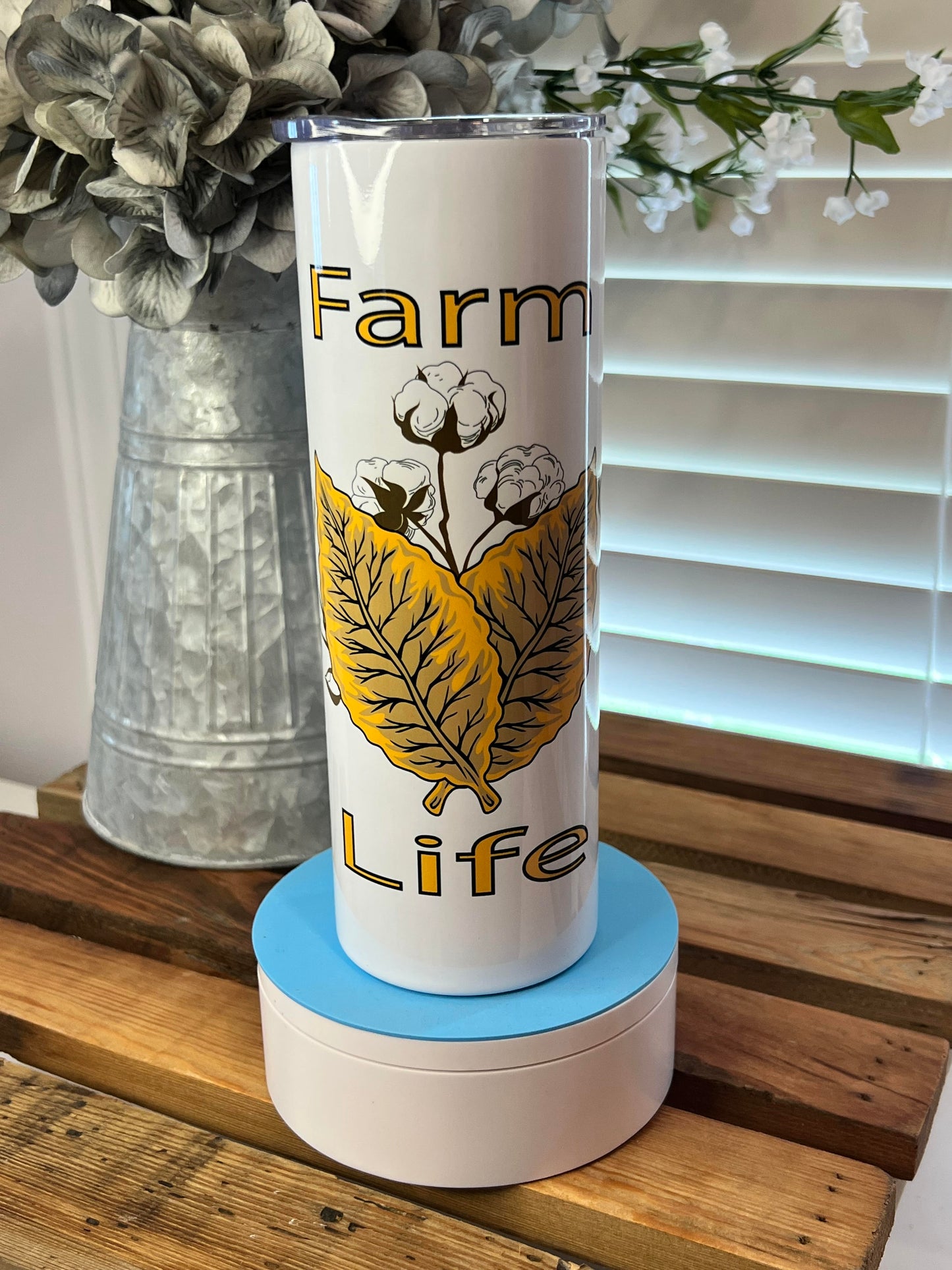 Farm Life w/ tobacco & cotton 20 OZ Tumbler