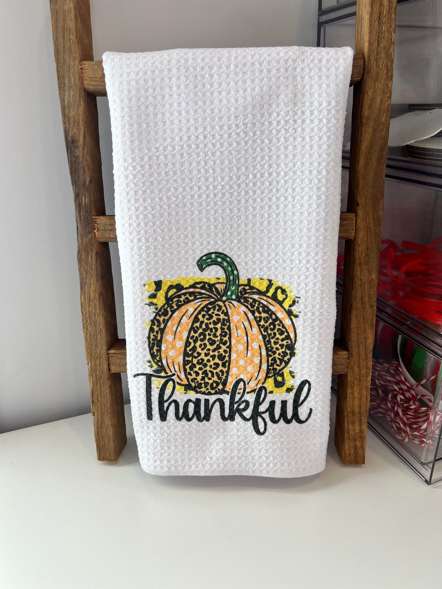 Thankful Pumpkin Hand Towel