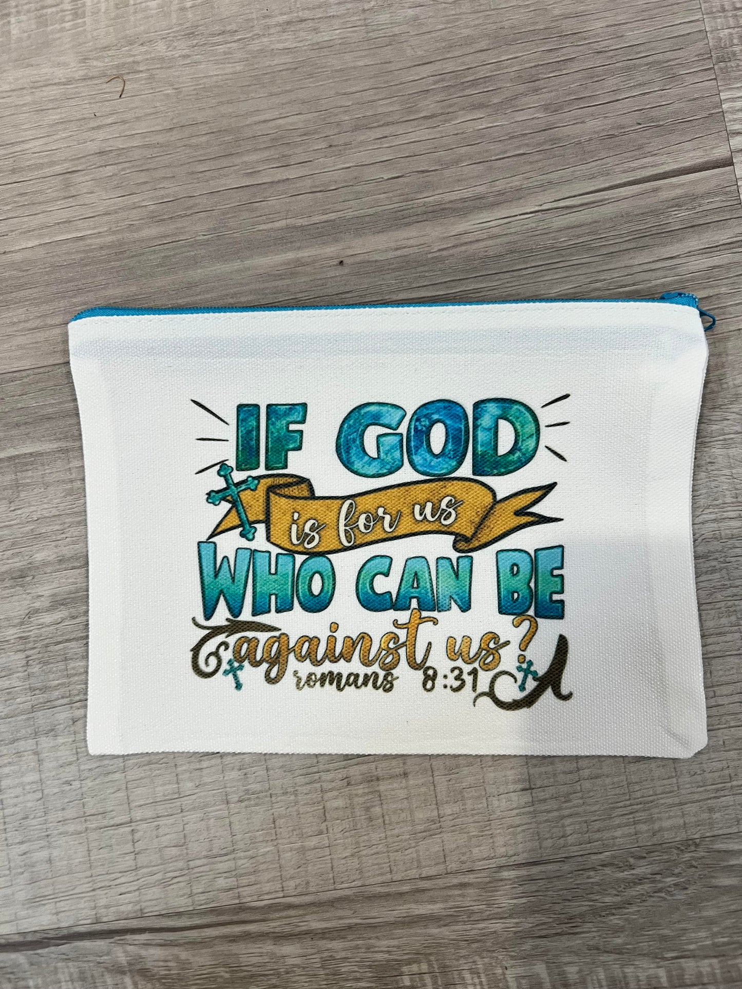 God Is For Us Zipper Pouch