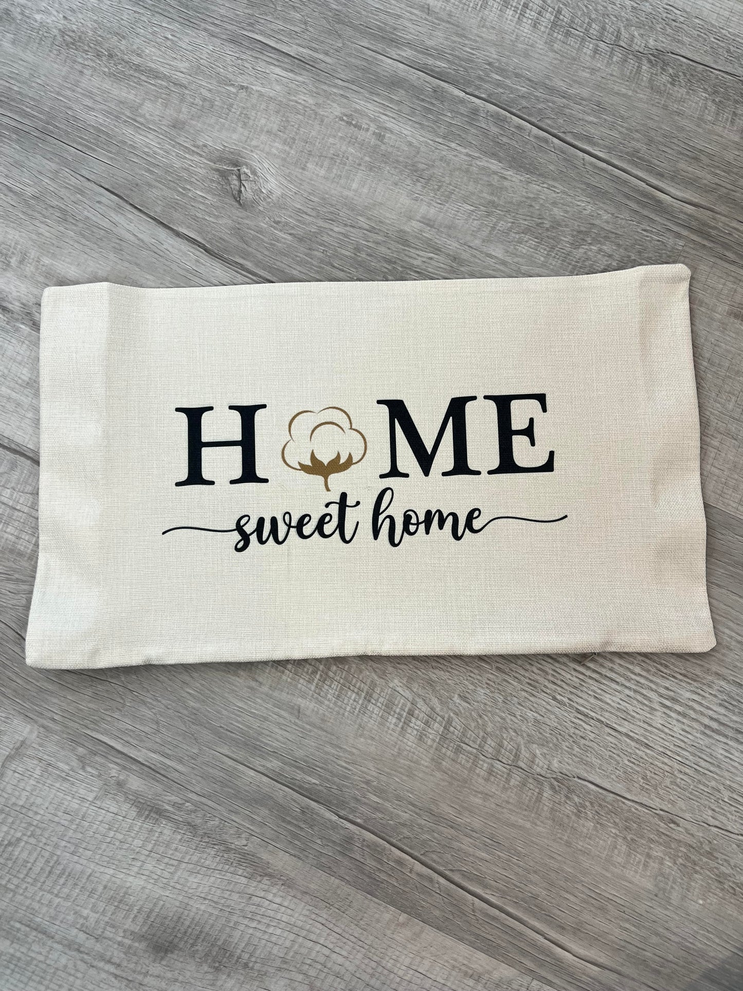 Home Sweet Home Cotton Pillow Cover