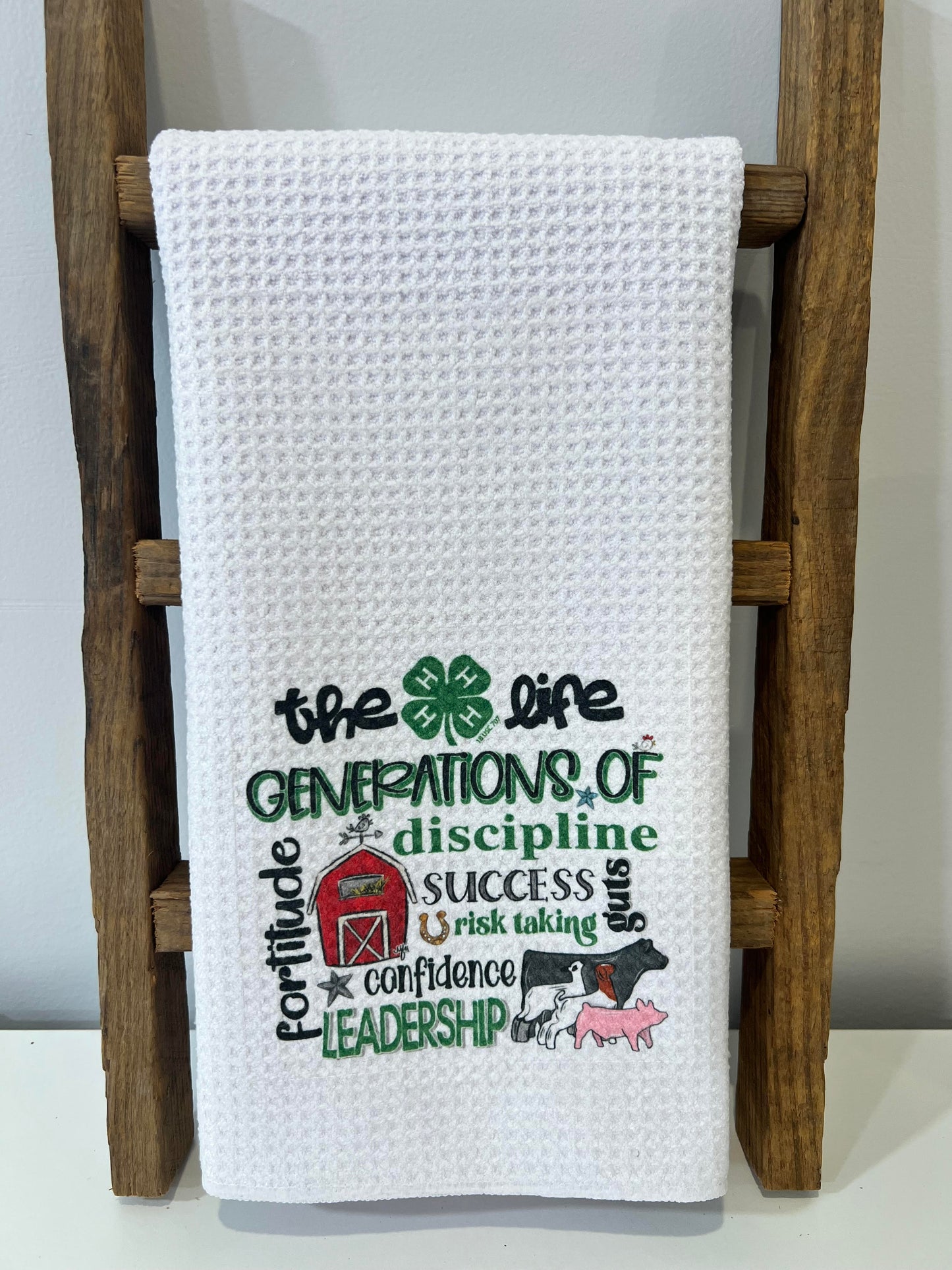 The 4-H Life Hand Towel