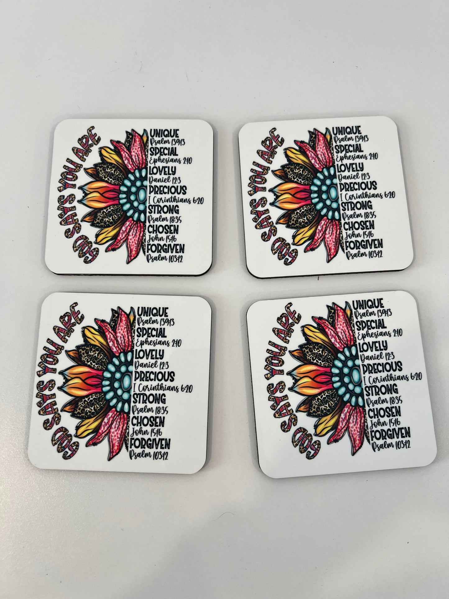 God Says You Are Cork Coasters