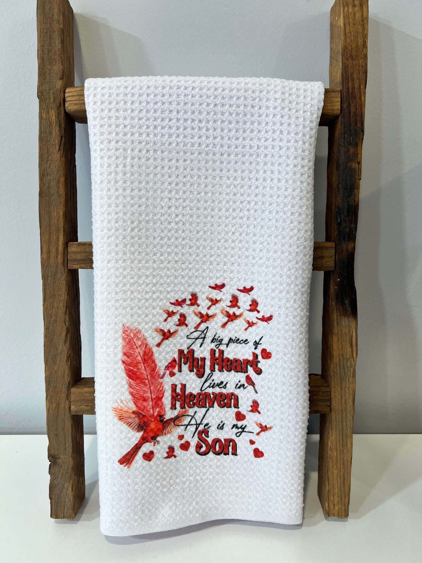 My Heart, Heaven, Son Hand Towel