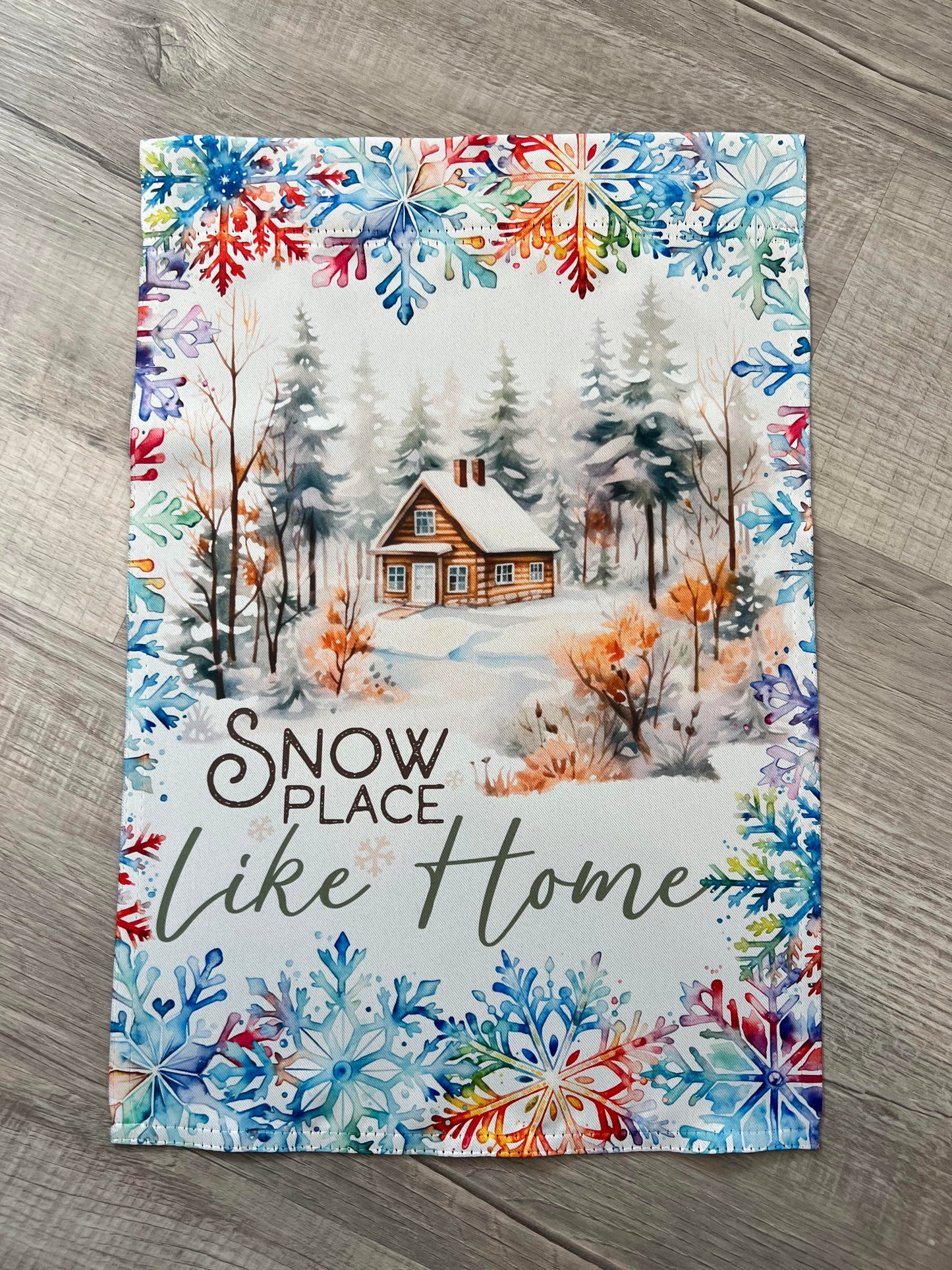 Snow Place Like Home Garden Flag