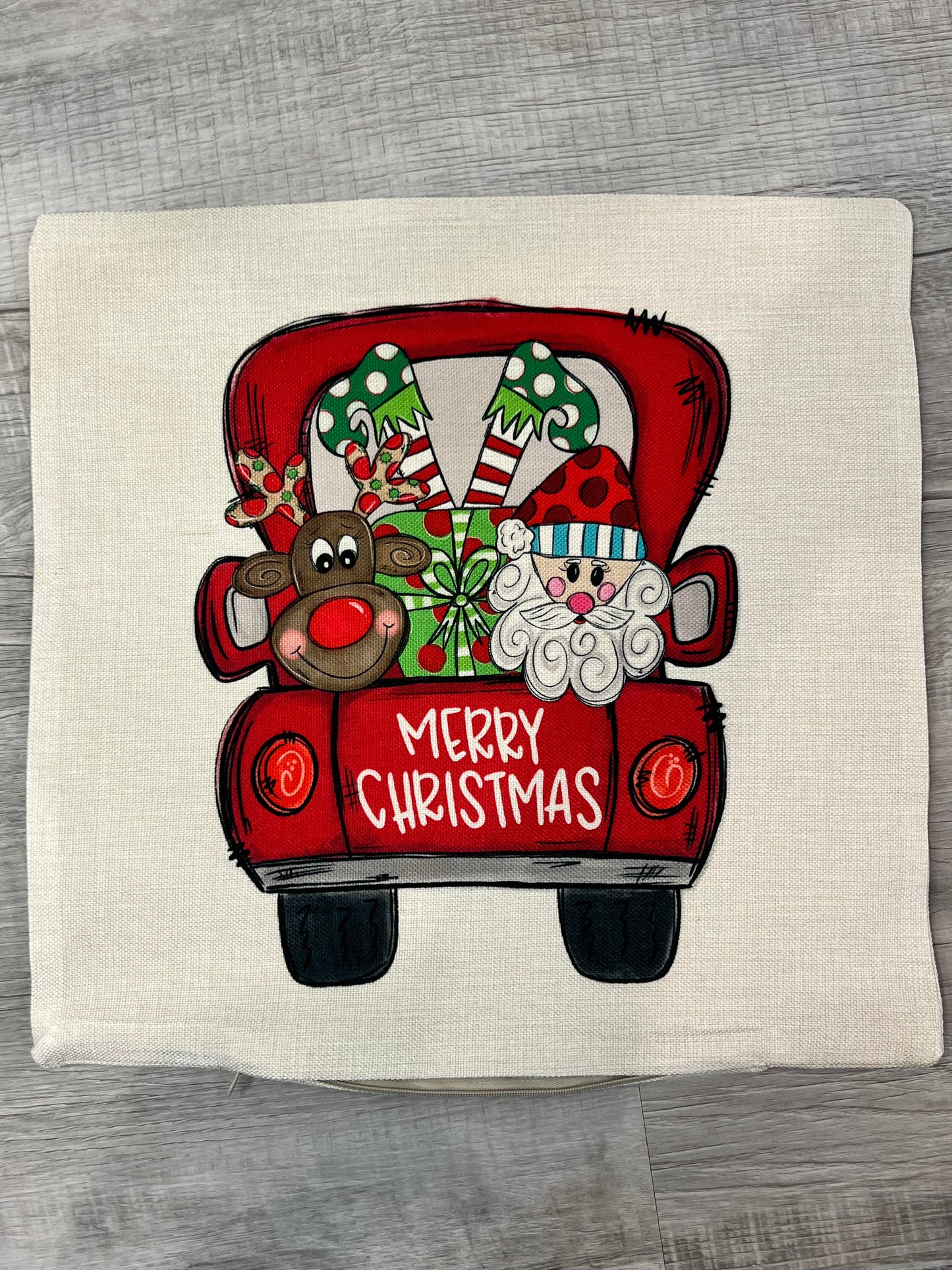 Merry Christmas, Red Truck Santa & Friends