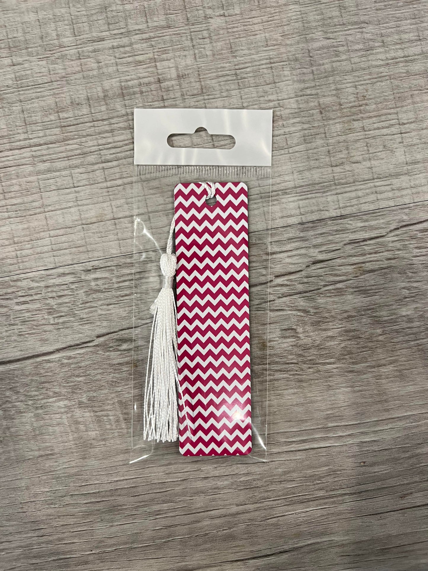 Pink & White Metal Bookmark