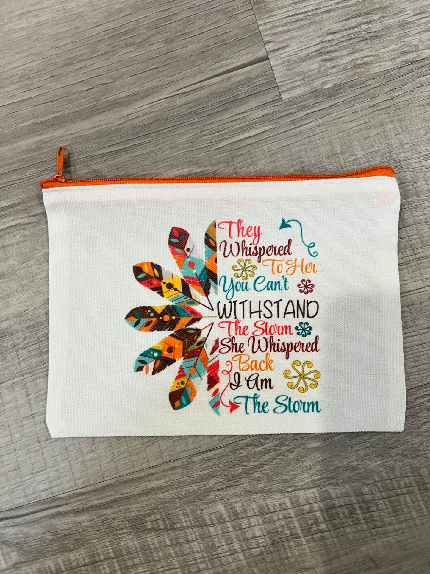 They Whispered, She Whispered Zipper Pouch