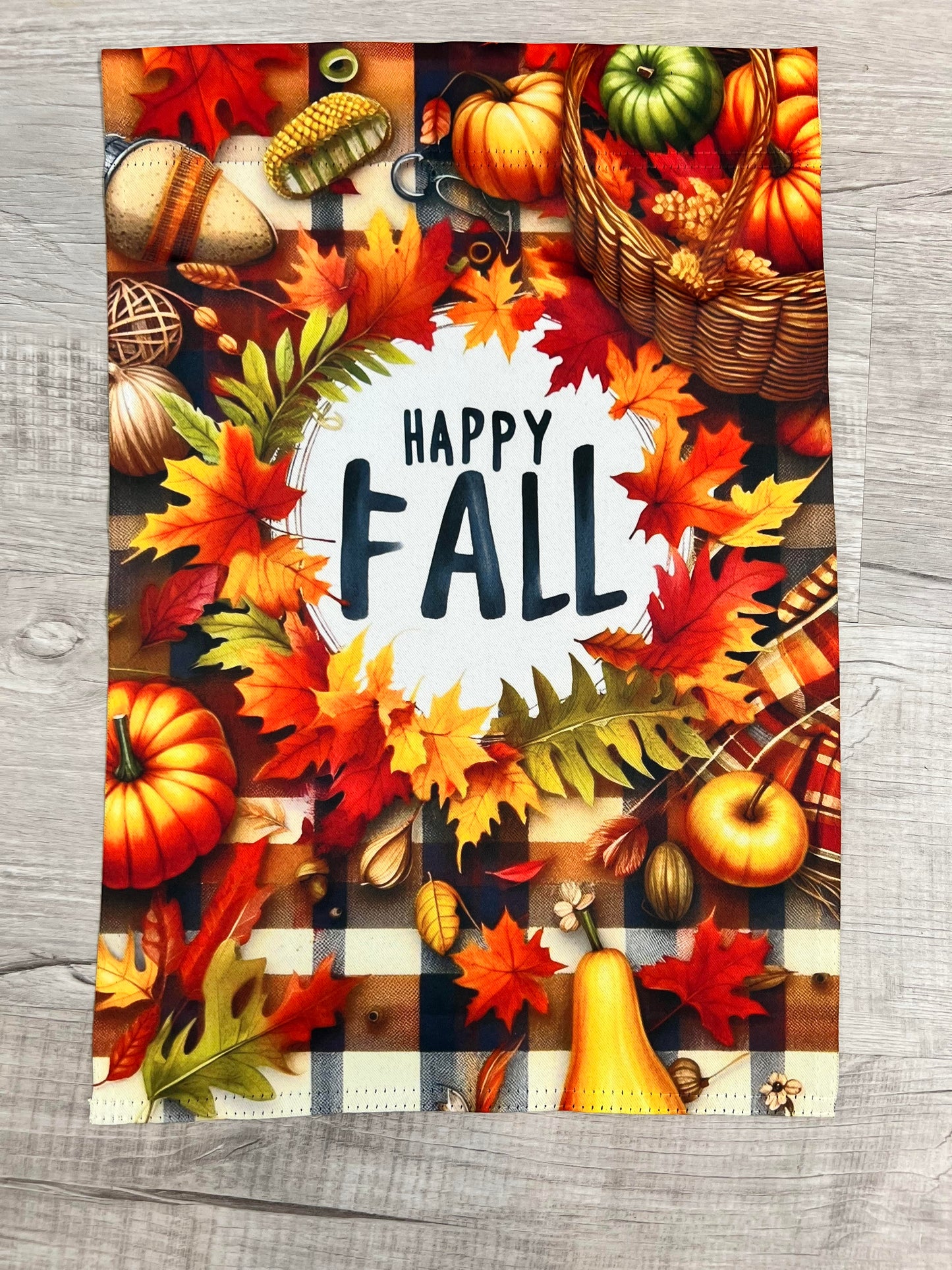 Happy Fall Autumn Leaves Garden Flag