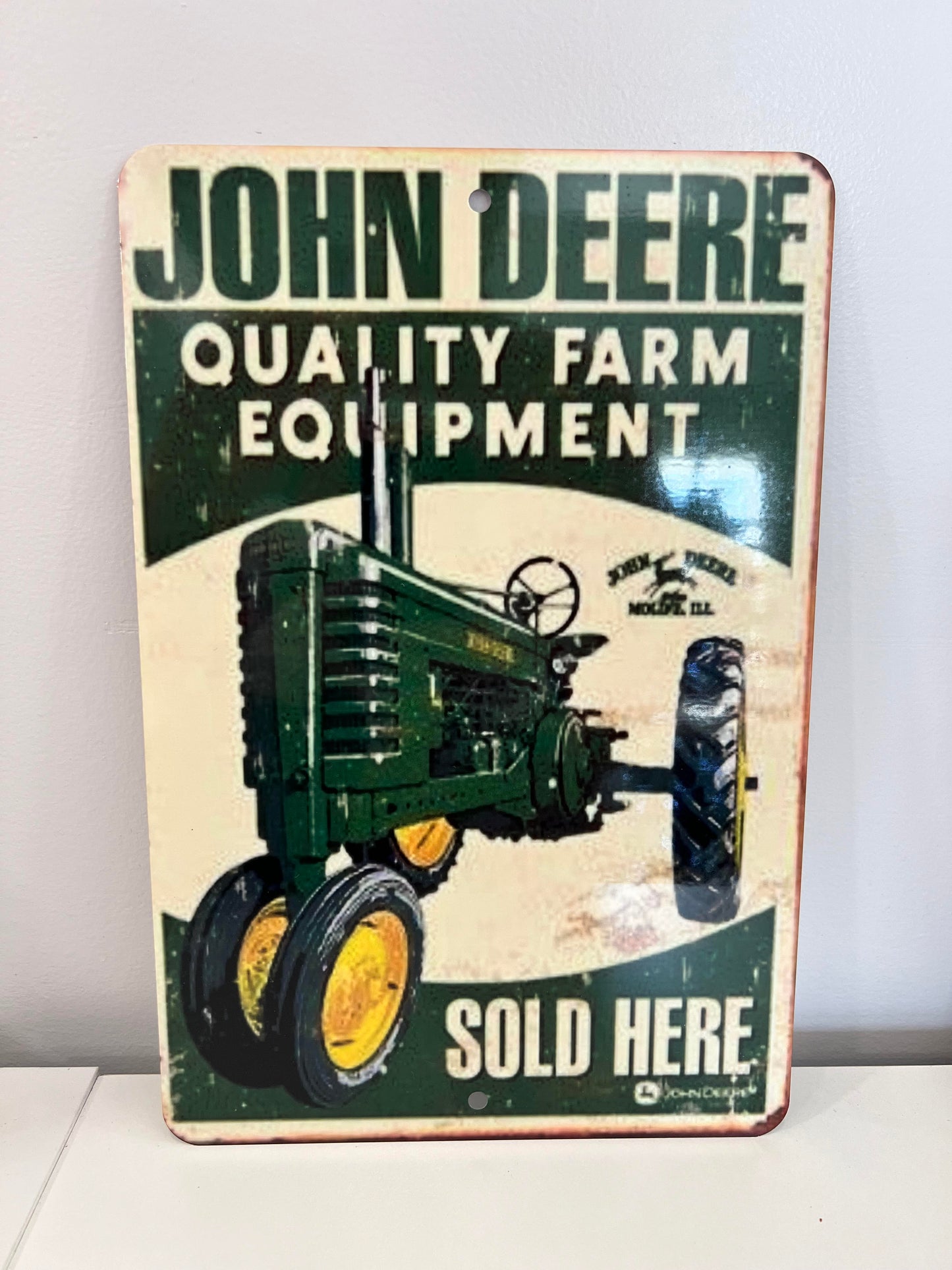 John Deere Equipment Vintage Metal Sign