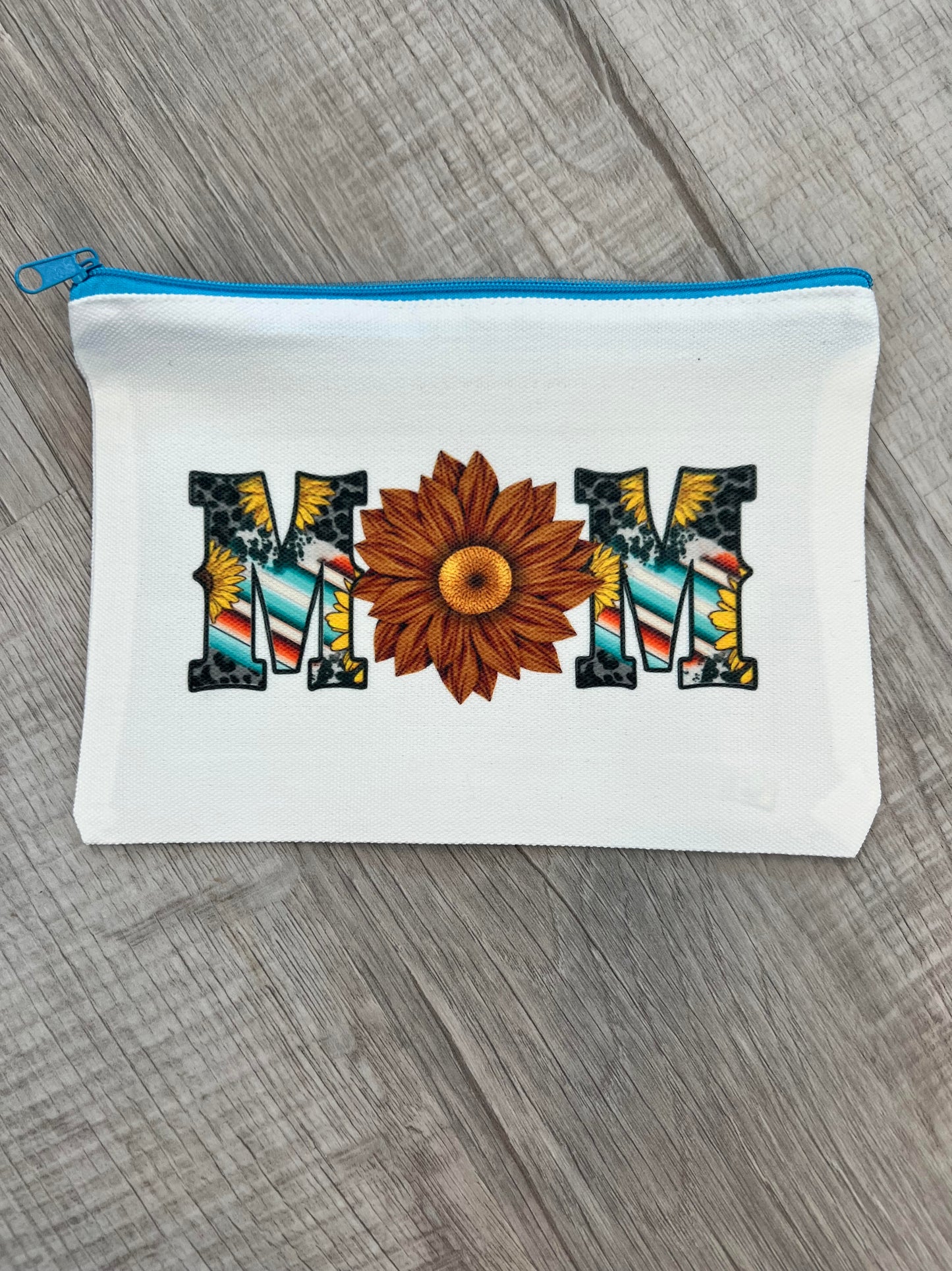 Mom Sunflower Zipper Pouch