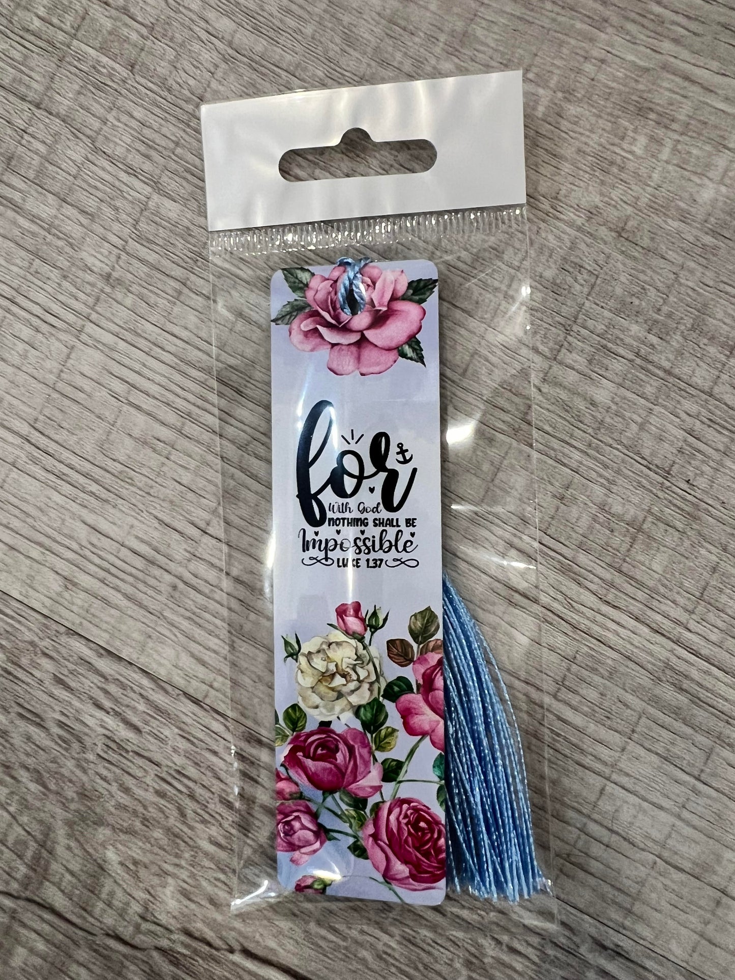 For with God Nothing Shall Be Impossible Bookmark
