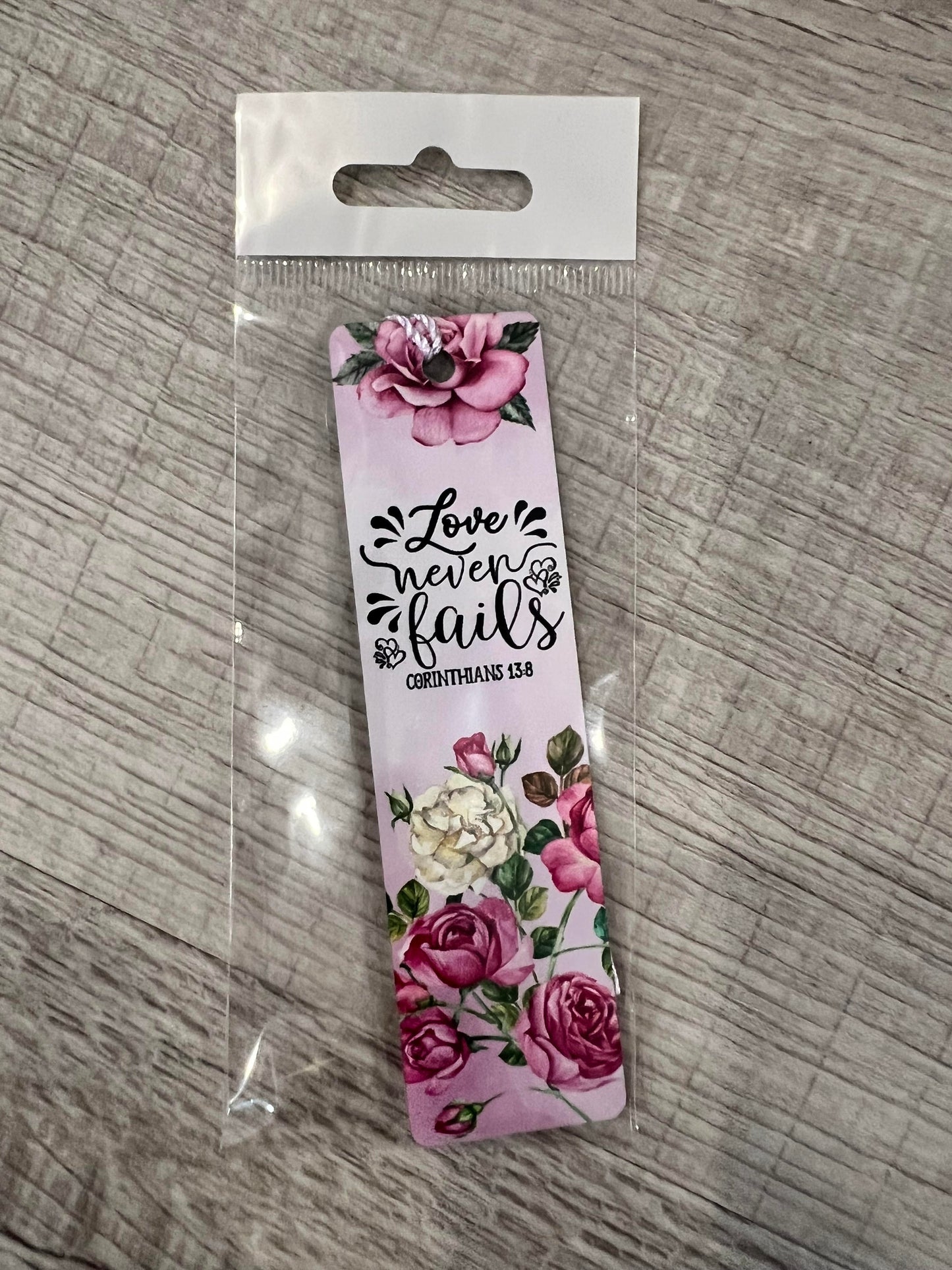 Love Never Fails Metal Bookmark