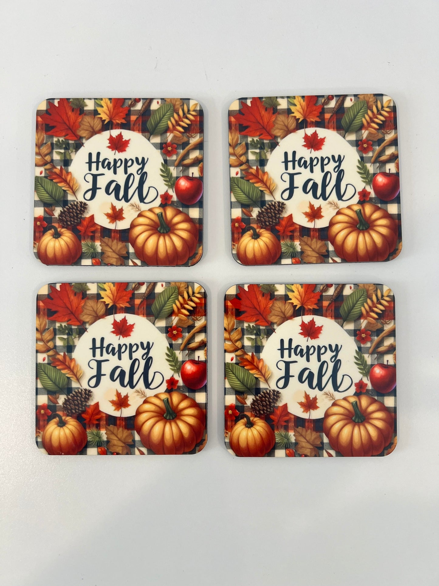Happy Fall Cork Coasters