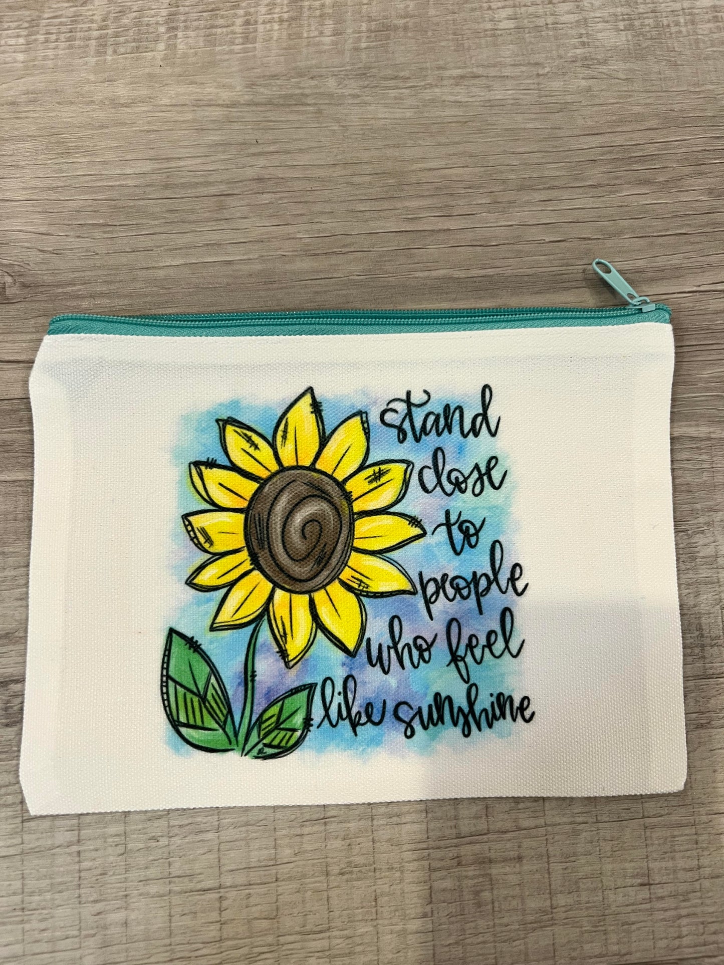 Sunflower Zipper Pouch