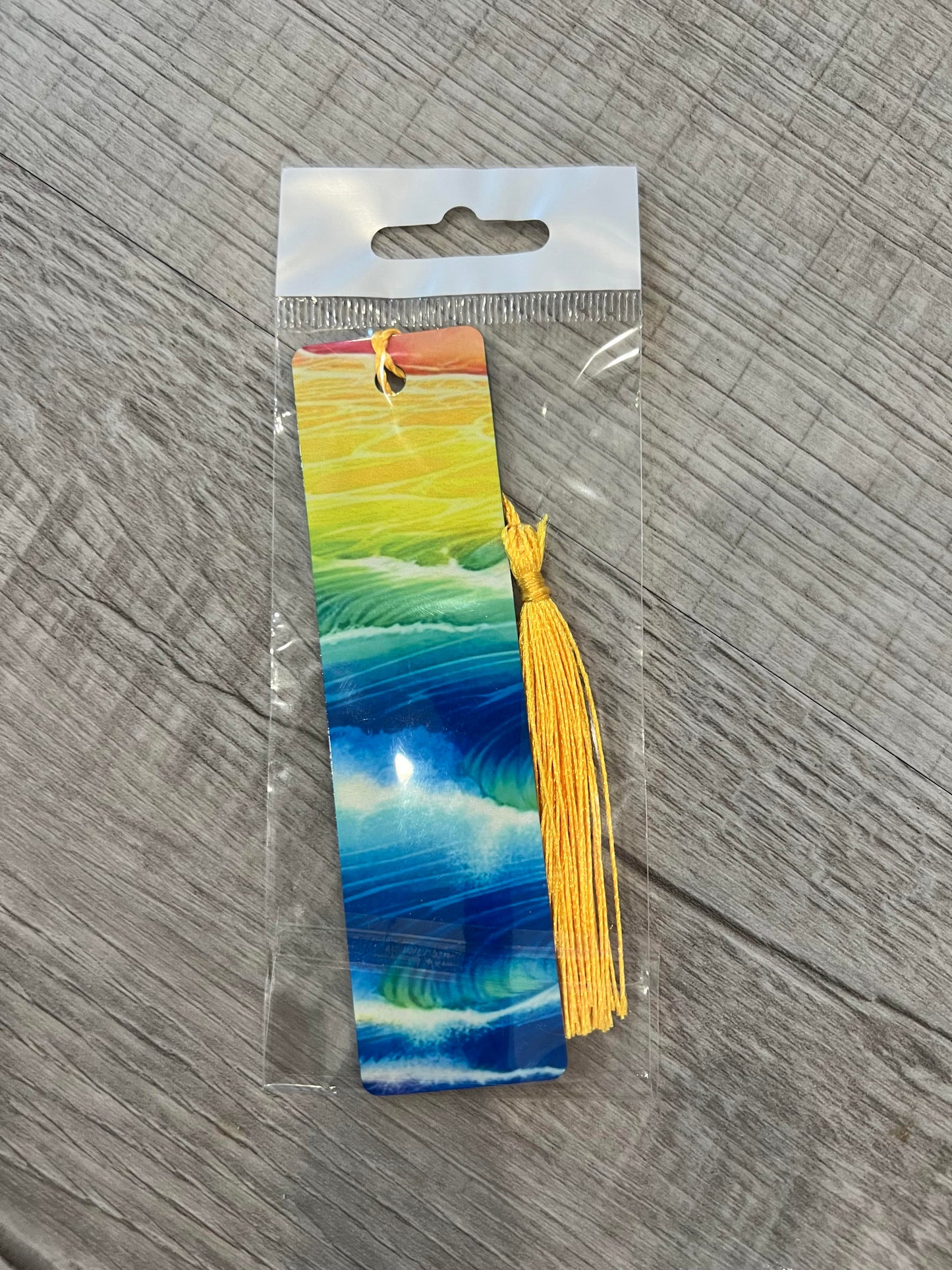Ocean Waves Metal Bookmark