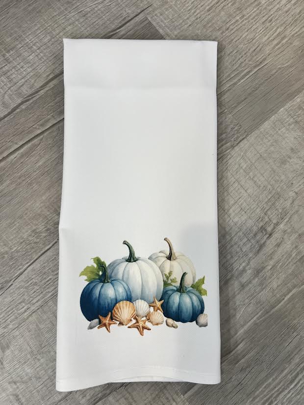 Pumpkins and Shells Hand Towel