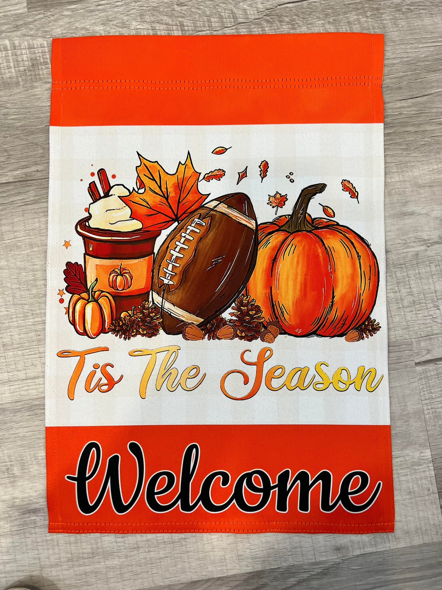 Tis the Season Welcome Garden Flag