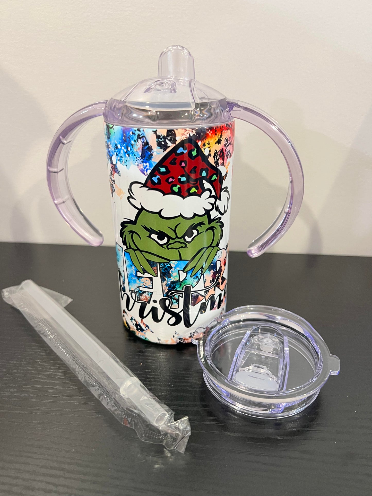 Merry Christmas Grinch Sippy Cup